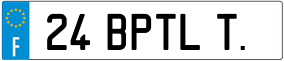 Truck License Plate